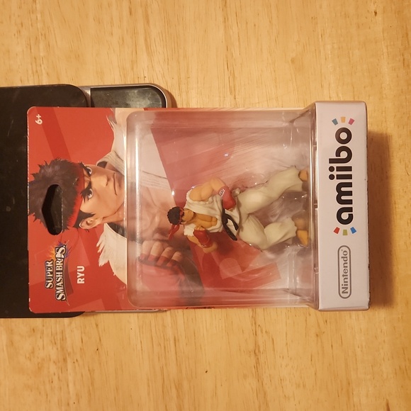 Nintendo Amiibo Ryu Super Smash Bros. Street Fighter Switch Wii U 3DS NEW - Picture 1 of 7